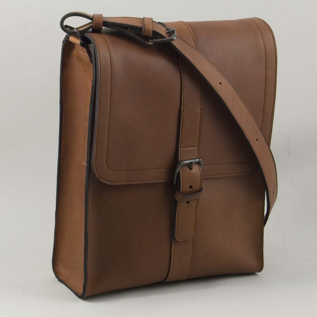 Large Bookbag - Handmade Leather - Henry Tomkins
